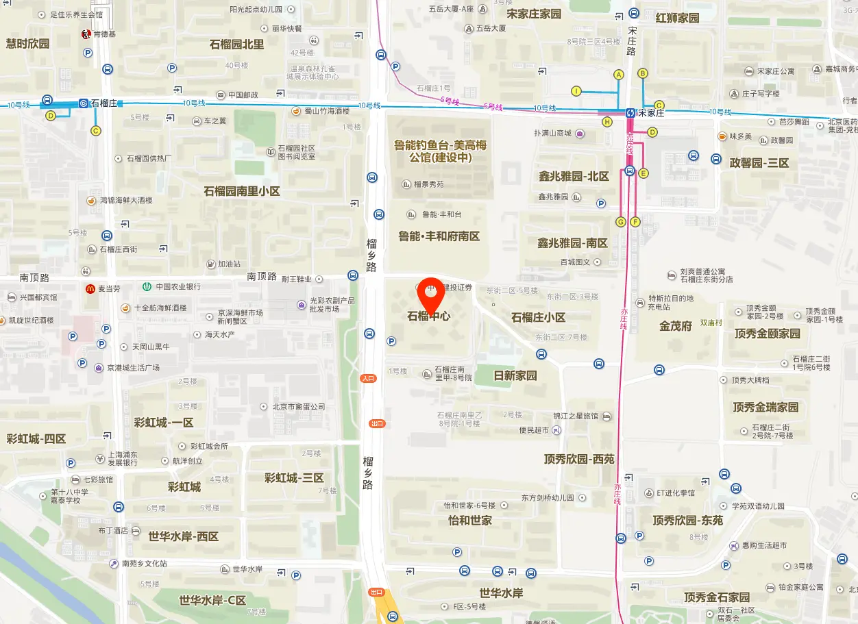 石榴中心地图位置